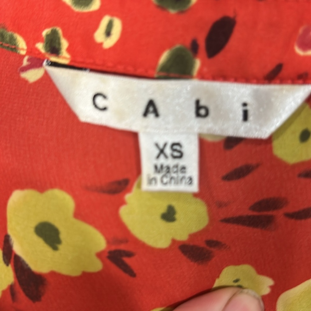 CAbi Art Teacher Wild Flower Tunic Size XS ( NWOT) - Picture 9 of 9